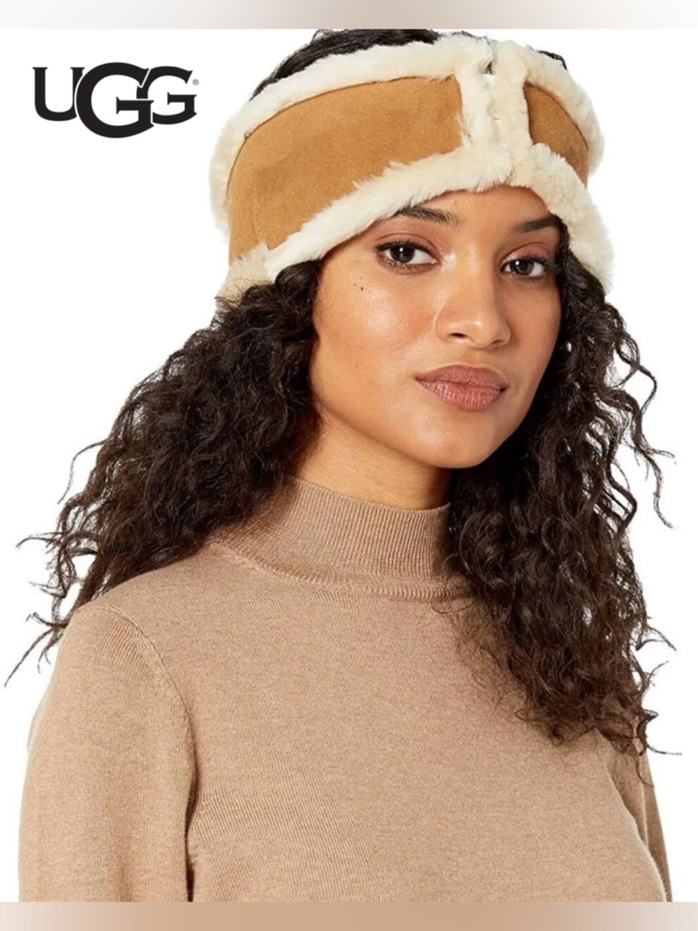 NWT UGG Genuine Shearling Reversible Headband